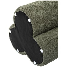 Clover Chenille Ottoman